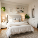 Modern small apartment bedroom ideas with space-saving furniture and cozy decor