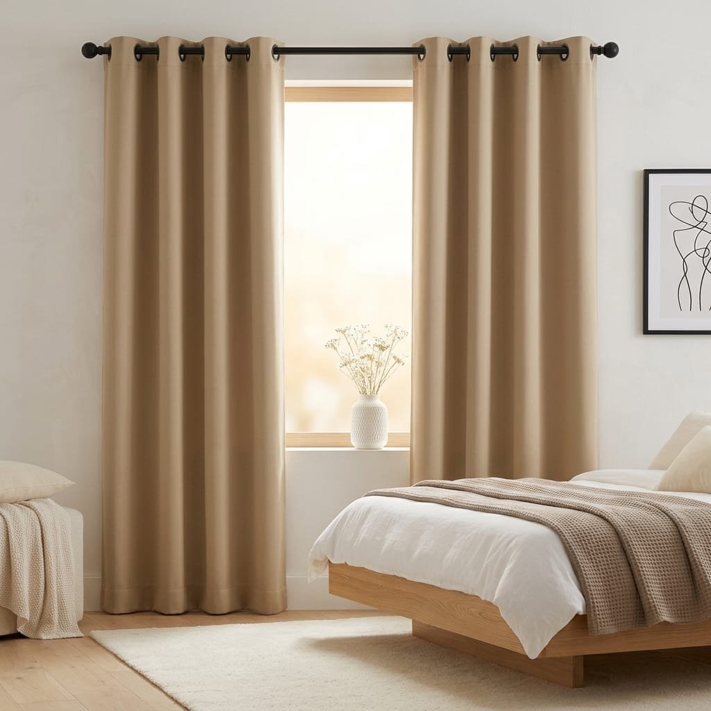Floor Length Curtains Make A Modern Bedroom Feel Taller